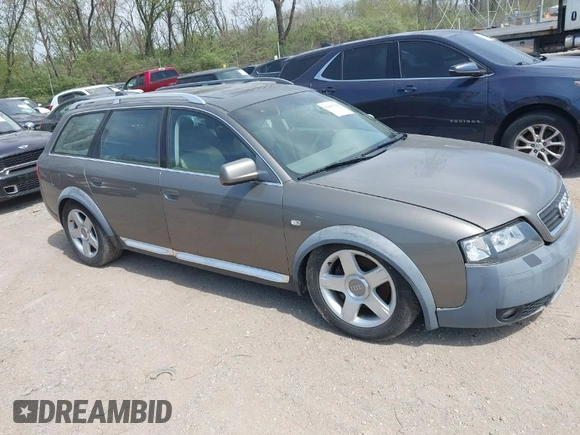 2004 Audi allroad A6 V8 with VIN WA1YD64B94N091052, listed as a IAAI auction lot 42069786 with 214,042 mi miles and . Bid and sale history available at DreamBid. Image 1.