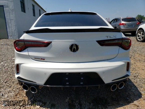 2022 Acura TLX w/A-Spec Pkg with VIN 19UUB2F63KA001533, listed as a Copart auction lot 60026834 with 18,120 mi miles and Salvage Title. Bid and sale history available at carsss.com. Image 6.