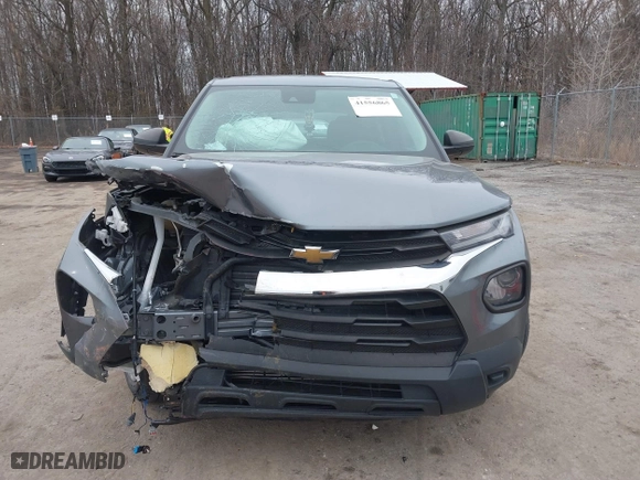 2021 Chevrolet TrailBlazer LS with VIN KL79MMS27MB165665, listed as a IAAI auction lot 41556865 with 53,883 mi miles. Bid and sale history available at carsss.com. Image 13.