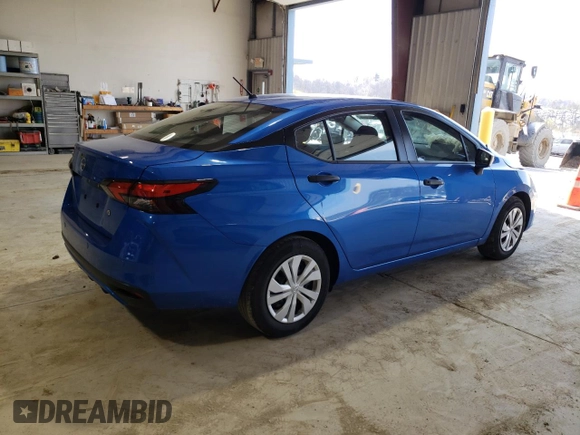 2023 Nissan Versa S with VIN 3N1CN8BV2PL834664, listed as a Copart auction lot 52862075 with 30,776 mi miles and Salvage title. Bid and sale history available at DreamBid. Image 3.