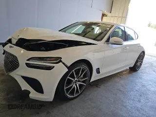 2024 Genesis G70 2.5T with VIN KMTG34SC1RU142725, listed as a Copart auction lot 82952744 with 14,188 mi miles and Clean Title. Bid and sale history available at carsss.com. Image 1.