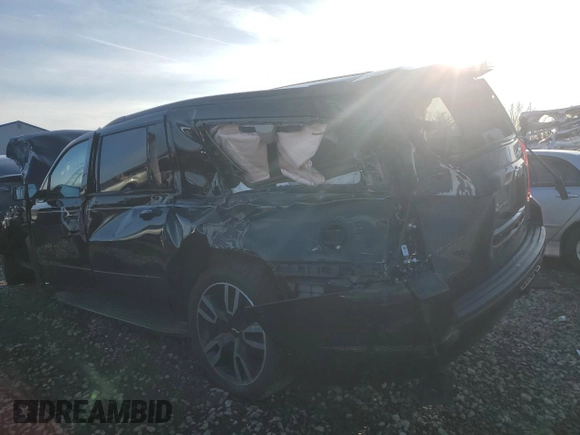 2019 Chevrolet Suburban Premier with VIN 1GNSKJKJ3KR195502, listed as a Copart auction lot 43738845 with Not Provided miles and Salvage Title. Bid and sale history available at DreamBid. Image 2.