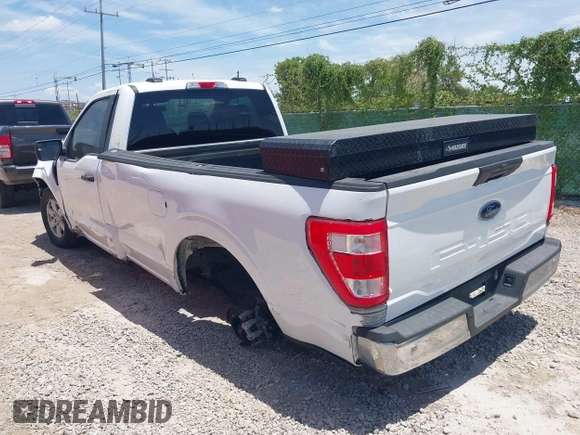 2023 Ford F-150 XL with VIN 1FTMF1CB6PKE64993, listed as a IAAI auction lot 42887730 with 41,376 mi miles and . Bid and sale history available at DreamBid. Image 3.
