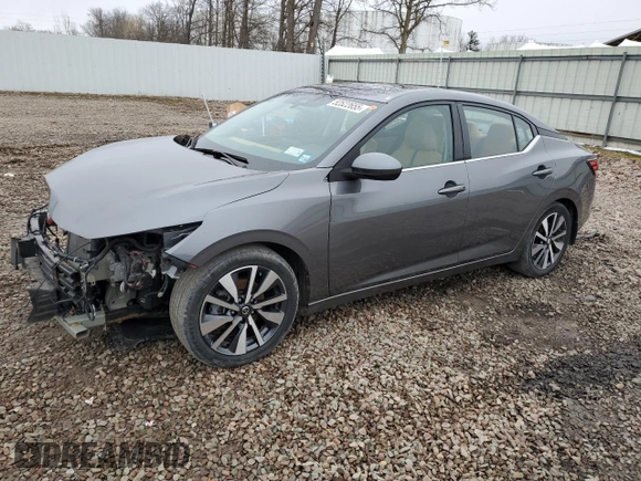 2021 Nissan Sentra SV with VIN 3N1AB8CV7MY242741, listed as a Copart auction lot 52522655 with 35,634 mi miles and Non repairable. Bid and sale history available at DreamBid. Image 1.
