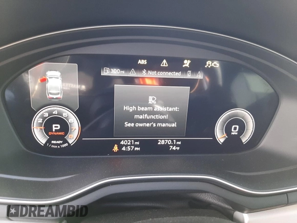 2023 Audi A5 Sportback S line Prestige z VIN WAUEACF52PA019366, wystawiony jako Copart lot #45610664 z przebiegiem 4 021 mil mil oraz . Historia ofert i sprzedaży dostępna na DreamBid. Obrazek 9.