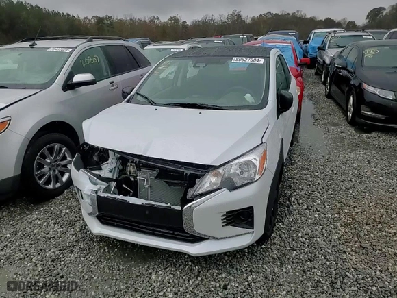 2024 Mitsubishi Mirage Black Edition with VIN ML32AWHJ6RH014332, listed as a Copart auction lot 80527004 with 249 miles and Salvage Title. Bid and sale history available at carsss.com. Image 13.