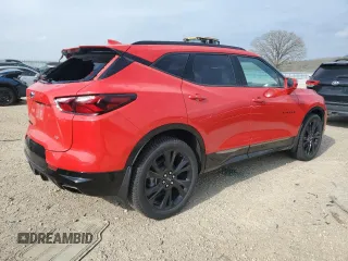 2019 Chevrolet Blazer RS z VIN 3GNKBJRS6KS621369, wystawiony jako Copart lot #54591215 z przebiegiem 64 164 mil mil oraz Szkoda całkowita • Salvage title. Historia ofert i sprzedaży dostępna na DreamBid. Obrazek 3.