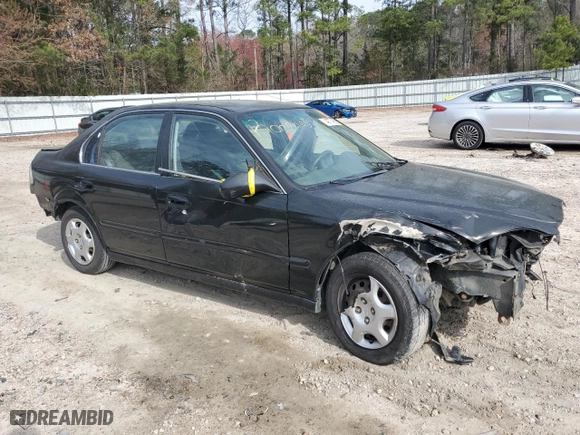 1997 Honda Civic LX with VIN 2HGEJ6674VH537629, listed as a Copart auction lot 49774855 with 227,886 mi miles and Salvage Title. Bid and sale history available at carsss.com. Image 4.