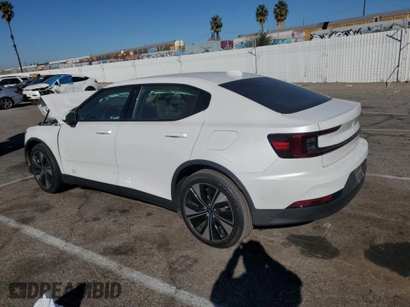 2023 Polestar 2 with VIN YSMED3KA1PL134093, listed as a Copart auction lot 79864724 with 0 mi miles and Salvage Title. Bid and sale history available at carsss.com. Image 2.