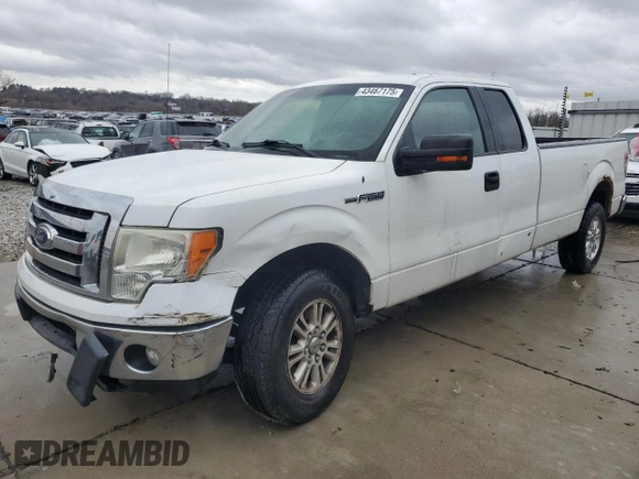 2011 Ford F-150 XL w/HD Payload Pkg with VIN 1FTVX1CF2BKD56710, listed as a Copart auction lot 43467175 with 221,689 mi miles and Salvage Title. Bid and sale history available at carsss.com. Image 1.