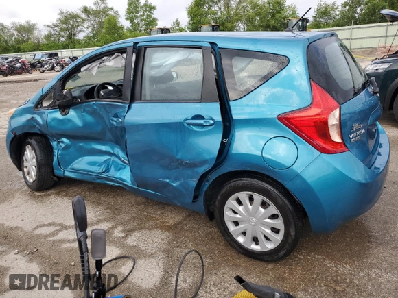 2015 Nissan Note S with VIN 3N1CE2CP5FL362309, listed as a Copart auction lot 57620205 with 100,076 mi miles and Salvage title. Bid and sale history available at DreamBid. Image 2.