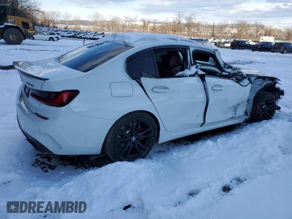 2022 BMW 3 Series M340i xDrive with VIN 3MW5U9J04N8C57069, listed as a Copart auction lot 88677765 with 0 mi miles and Salvage Title. Bid and sale history available at carsss.com. Image 3.