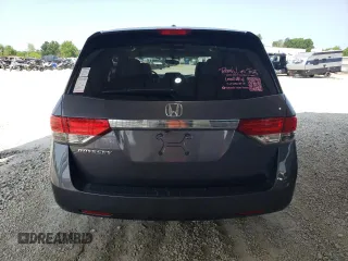 2014 Honda Odyssey EX-L with VIN 5FNRL5H60EB125478, listed as a Copart auction lot 59218355 with 165,928 mi miles and Salvage title. Bid and sale history available at DreamBid. Image 6.