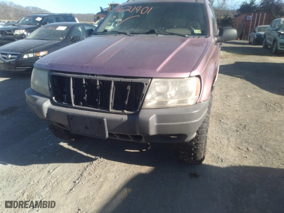 2002 Jeep Grand Cherokee Laredo with VIN 1J4GW48S92C169827, listed as a IAAI auction lot 41621901 with 169,373 mi miles. Bid and sale history available at carsss.com. Image 6.