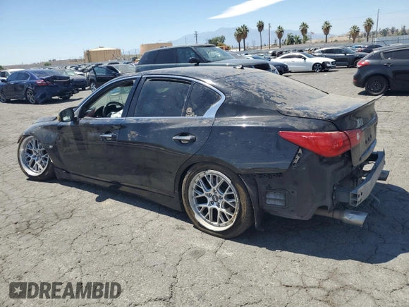 2015 Infiniti Q50 with VIN JN1BV7AP1FM352961, listed as a Copart auction lot 63330875 with 174,300 mi miles and Salvage title. Bid and sale history available at DreamBid. Image 2.