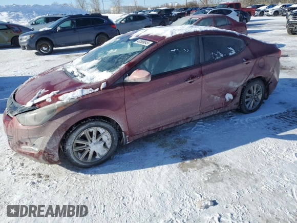2014 Hyundai Elantra Limited z VIN 5NPDH4AEXEH472065, wystawiony jako Copart lot #43588645 z przebiegiem 141 128 mil mil oraz Szkoda całkowita • Salvage title. Historia ofert i sprzedaży dostępna na DreamBid. Obrazek 1.