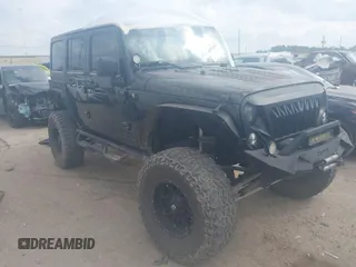 2014 Jeep Wrangler Unlimited Rubicon X with VIN 1C4HJWFG3EL274905, listed as a IAAI auction lot 41512631 with 123,961 mi miles and . Bid and sale history available at DreamBid. Image 1.