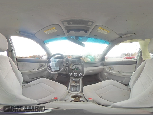 2007 Kia Spectra EX z VIN KNAFE121775433641, wystawiony jako Copart lot #78856554 z przebiegiem 180 272 mil mil oraz Szkoda całkowita • Salvage title. Historia ofert i sprzedaży dostępna na DreamBid. Obrazek 12.