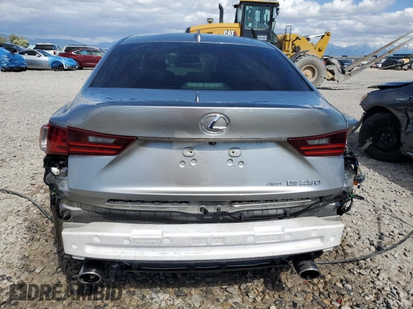 2015 Lexus IS 250 with VIN JTHCF1D21F5018983, listed as a Copart auction lot 57427525 with 129,062 mi miles and Salvage title. Bid and sale history available at DreamBid. Image 6.
