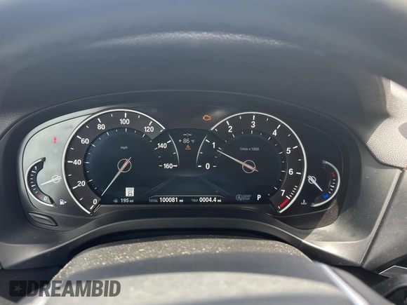 2019 BMW X3 sDrive30i with VIN 5UXTR7C55KLF37078, listed as a Copart auction lot 55284315 with 100,081 mi miles and Clean Title. Bid and sale history available at DreamBid. Image 8.