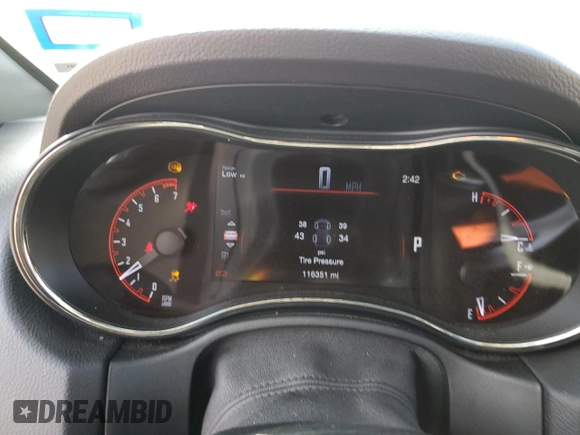2019 Dodge Durango GT Plus with VIN 1C4RDHDG0KC684535, listed as a Copart auction lot 43774465 with 116,351 mi miles and Salvage Title. Bid and sale history available at carsss.com. Image 9.