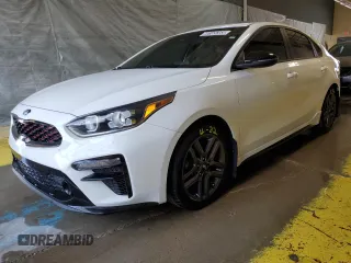2021 Kia Forte GT-Line with VIN 3KPF34AD5ME325461, listed as a Copart auction lot 60165355 with 72,093 mi miles and Clean title. Bid and sale history available at DreamBid. Image 1.