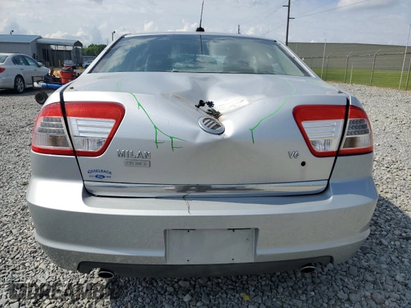 2009 Mercury Milan Premier with VIN 3MEHM081X9R628373, listed as a Copart auction lot 56166035 with 100,892 mi miles and Salvage title. Bid and sale history available at DreamBid. Image 6.