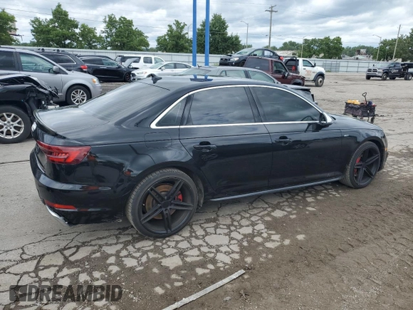 2018 Audi S4 Premium Plus with VIN WAUB4AF49JA059277, listed as a Copart auction lot 62428754 with 111,460 mi miles and Salvage Title. Bid and sale history available at carsss.com. Image 3.