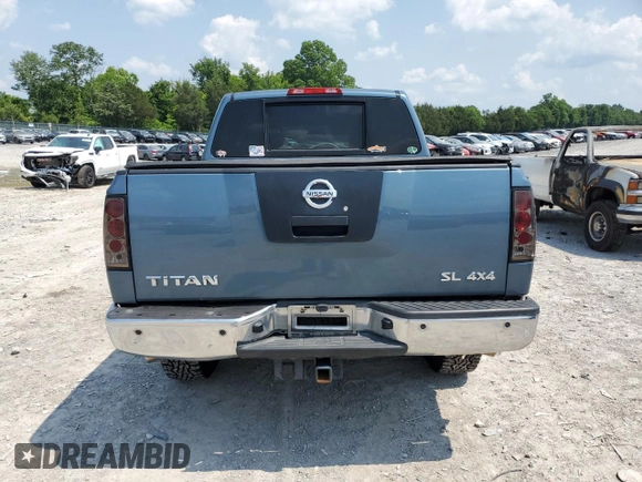 2011 Nissan Titan SL with VIN 1N6AA0EC4BN305296, listed as a Copart auction lot 59001395 with 194,557 mi miles and Salvage title. Bid and sale history available at DreamBid. Image 6.