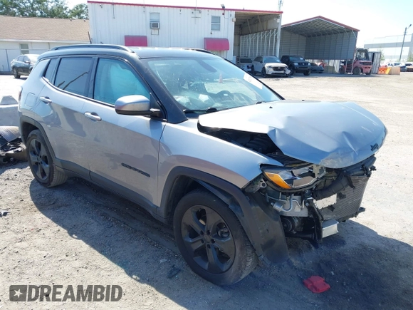 2021 Jeep Compass Altitude with VIN 3C4NJCBB5MT509187, listed as a IAAI auction lot 42021788 with 51,841 mi miles. Bid and sale history available at carsss.com. Image 1.