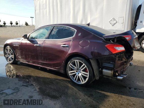 2018 Maserati Ghibli GranSport with VIN ZAM57XSSXJ1290876, listed as a Copart auction lot 73036224 with 50,344 mi miles and Clean Title. Bid and sale history available at carsss.com. Image 2.