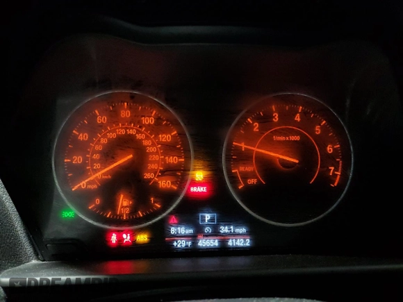 2015 BMW 2 Series 228i xDrive with VIN WBA1F7C57FVX95561, listed as a Copart auction lot 82204114 with 45,654 mi miles and Salvage Title. Bid and sale history available at carsss.com. Image 9.
