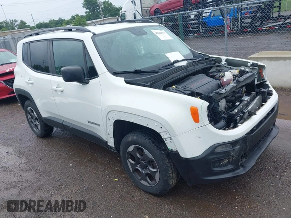 2017 Jeep Renegade Sport z VIN ZACCJBAB0HPG65461, wystawiony jako IAAI lot #42622815 z przebiegiem 111 216 mil mil oraz . Historia ofert i sprzedaży dostępna na DreamBid. Obrazek 1.