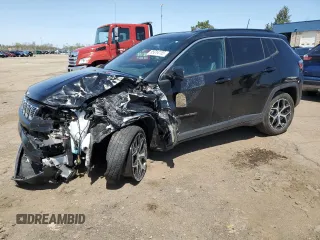 2024 Jeep Compass Limited with VIN 3C4NJDCN9RT157236, listed as a Copart auction lot 55014155 with 10,648 mi miles and Salvage title. Bid and sale history available at DreamBid. Image 1.
