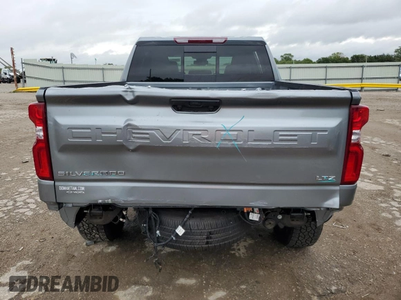 2024 Chevrolet Silverado 1500 LTZ with VIN 1GCUDGED5RZ304993, listed as a Copart auction lot 69874124 with 6,057 mi miles and Salvage Title. Bid and sale history available at DreamBid. Image 6.