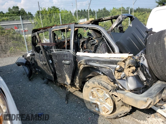 2019 Jeep Wrangler Unlimited Sport S with VIN 1C4HJXDN9KW636706, listed as a Copart auction lot 53625215 with Not provided miles and Non repairable. Bid and sale history available at DreamBid. Image 2.