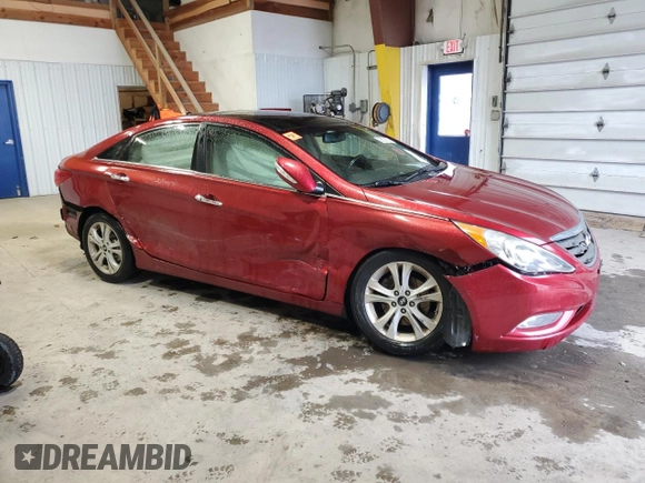 2013 Hyundai Sonata Limited with VIN 5NPEC4AC1DH626369, listed as a Copart auction lot 52663825 with 133,264 mi miles and Salvage Title. Bid and sale history available at carsss.com. Image 4.