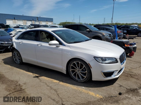 2019 Lincoln MKZ Reserve I with VIN 3LN6L5D97KR613965, listed as a Copart auction lot 55390835 with Not provided miles and Salvage title. Bid and sale history available at DreamBid. Image 4.