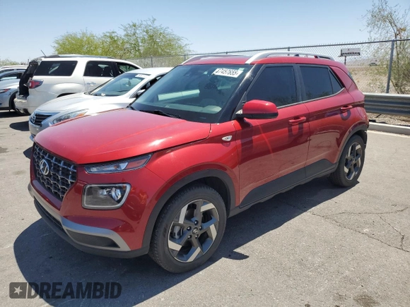 2021 Hyundai Venue SEL z VIN KMHRC8A34MU082055, wystawiony jako Copart lot #57457655 z przebiegiem 47 981 mil mil oraz Szkoda całkowita • Salvage title. Historia ofert i sprzedaży dostępna na DreamBid. Obrazek 1.