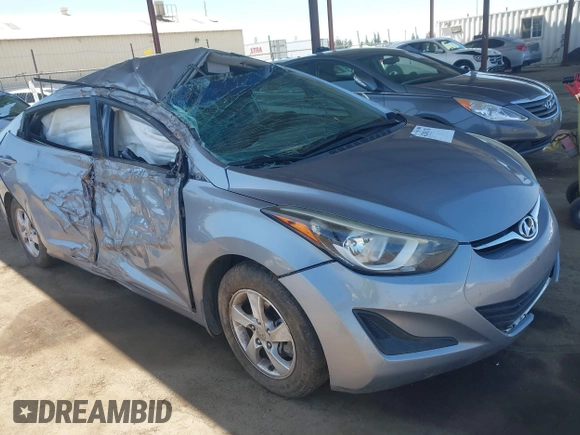 2015 Hyundai Elantra SE with VIN 5NPDH4AE2FH646616, listed as a IAAI auction lot 42101176 with 105,434 mi miles and . Bid and sale history available at DreamBid. Image 1.