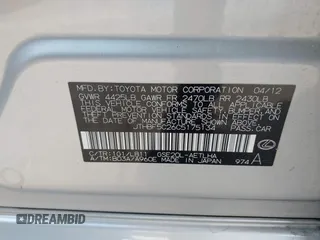 2012 Lexus IS 250 z VIN JTHBF5C26C5175134, wystawiony jako IAAI lot #41932123 z przebiegiem 182 939 mil mil oraz . Historia ofert i sprzedaży dostępna na DreamBid. Obrazek 9.