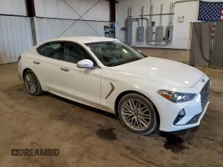 2021 Genesis G70 2.0T with VIN KMTG64LA4MU075261, listed as a Copart auction lot 75026874 with 31,779 mi miles and Salvage Title. Bid and sale history available at carsss.com. Image 4.