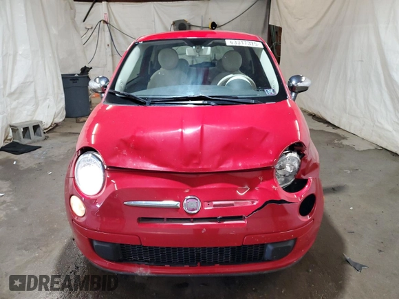2012 FIAT 500 Pop with VIN 3C3CFFAR0CT243198, listed as a Copart auction lot 63317325 with 54,537 mi miles and Salvage title. Bid and sale history available at DreamBid. Image 5.