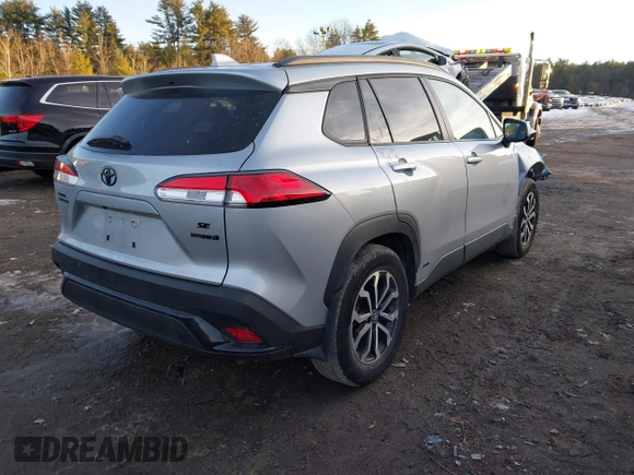 2023 Toyota Corolla Cross Hybrid S with VIN 7MUFBABG0PV013056, listed as a IAAI auction lot 41440908 with 7,522 mi miles and . Bid and sale history available at DreamBid. Image 4.