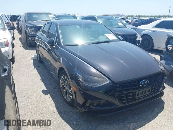 2023 Hyundai Sonata SEL with VIN KMHL64JA9PA329659, listed as a IAAI auction lot 38841225 with 4,772 mi miles and . Bid and sale history available at DreamBid. Image 1.