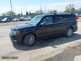 2013 Ford Flex SEL with VIN 2FMGK5C85DBD32796, listed as a IAAI auction lot 42095566 with 166,800 mi miles. Bid and sale history available at carsss.com. Image 2.