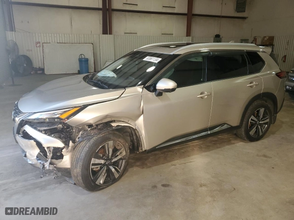 2022 Nissan Rogue SL with VIN JN8BT3CA8NW041880, listed as a Copart auction lot 83861134 with 0 mi miles and Salvage Title. Bid and sale history available at carsss.com. Image 1.