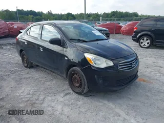 2017 Mitsubishi Mirage ES z VIN ML32F3FJ4HHF07561, wystawiony jako IAAI lot #42409196 z przebiegiem 143 685 mil mil oraz . Historia ofert i sprzedaży dostępna na DreamBid. Obrazek 1.
