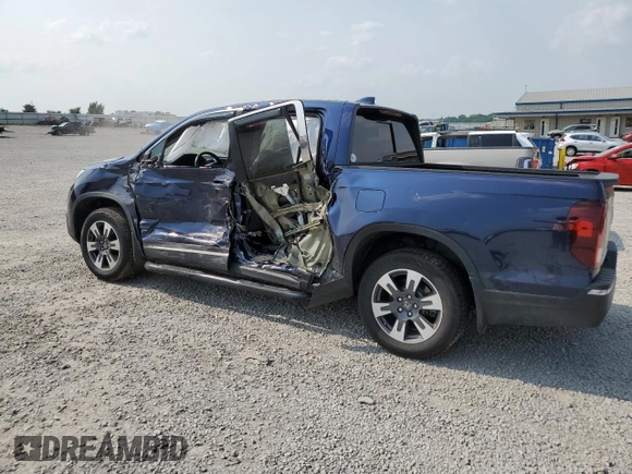 2019 Honda Ridgeline RTL-T with VIN 5FPYK3F69KB033438, listed as a Copart auction lot 59023585 with 82,856 mi miles and Salvage title. Bid and sale history available at DreamBid. Image 2.