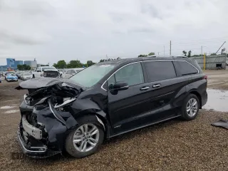 2021 Toyota Sienna Limited with VIN 5TDZRKEC6MS012684, listed as a Copart auction lot 61996195 with 80,609 mi miles and Salvage title. Bid and sale history available at DreamBid. Image 1.
